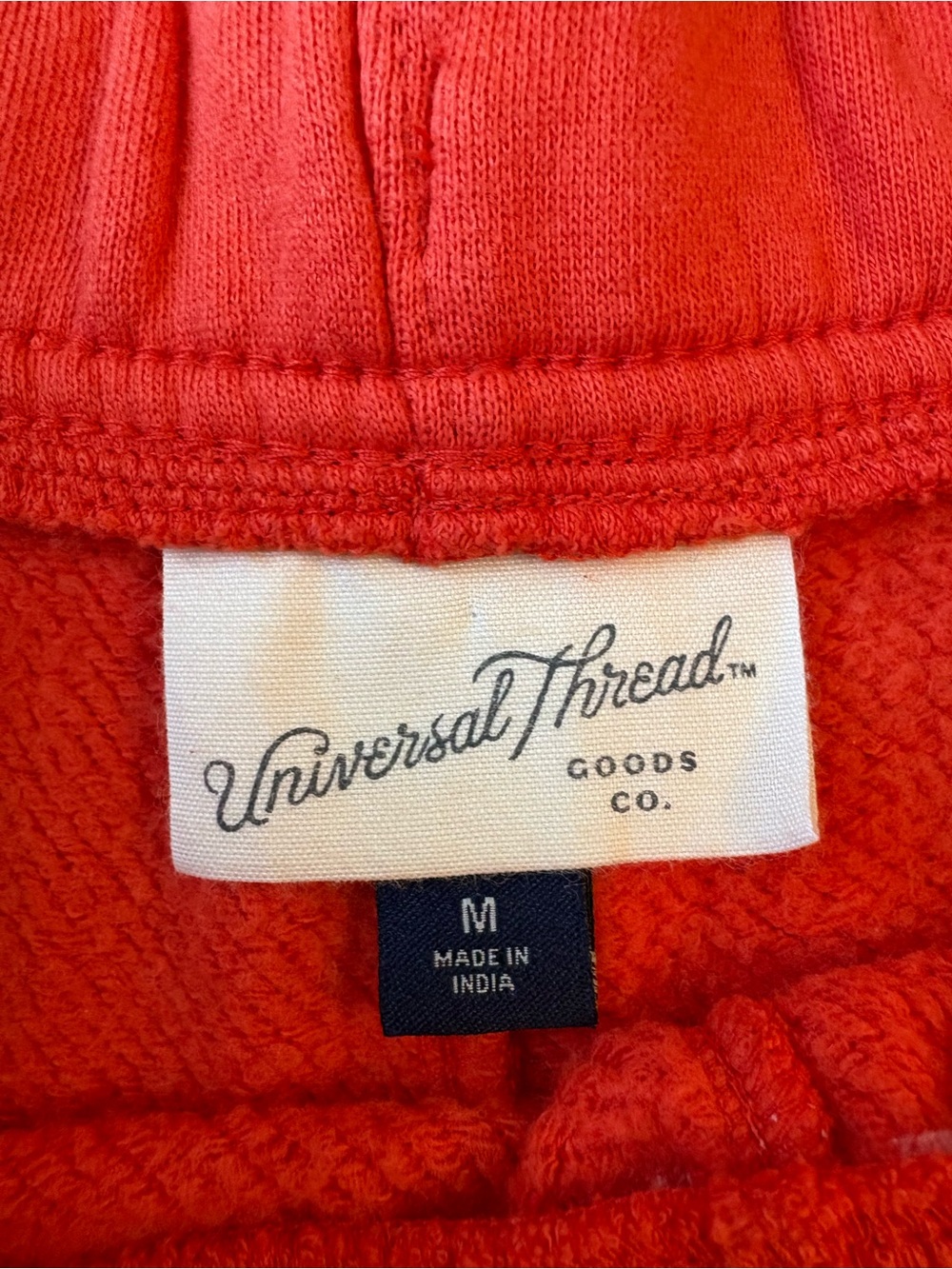 Universal Thread Coral-Red Drawstring Athletic Sweat 3” Shorts Sz M Athleisure - Picture 4 of 10